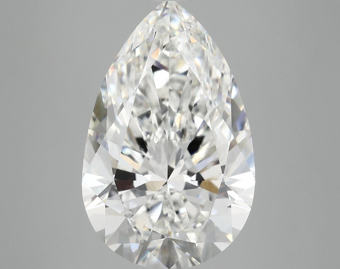 6.93 Carat Pear Shaped Ideal Cut VVS2 IGI Certified Lab Grown Diamond