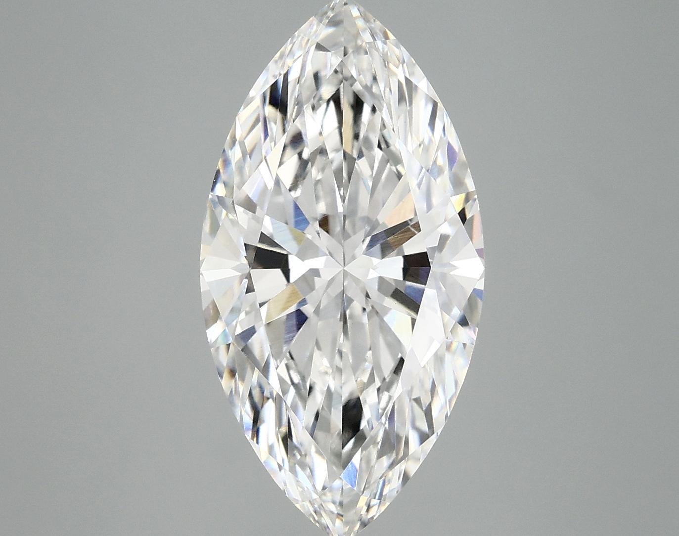 4.05 Carat Marquise Shaped Ideal Cut VVS2 IGI Certified Lab Grown Diamond