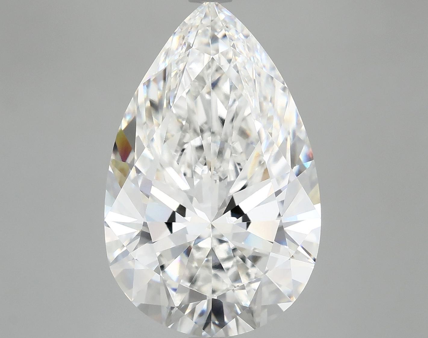 7.13 Carat Pear Shaped Ideal Cut VVS2 IGI Certified Lab Grown Diamond