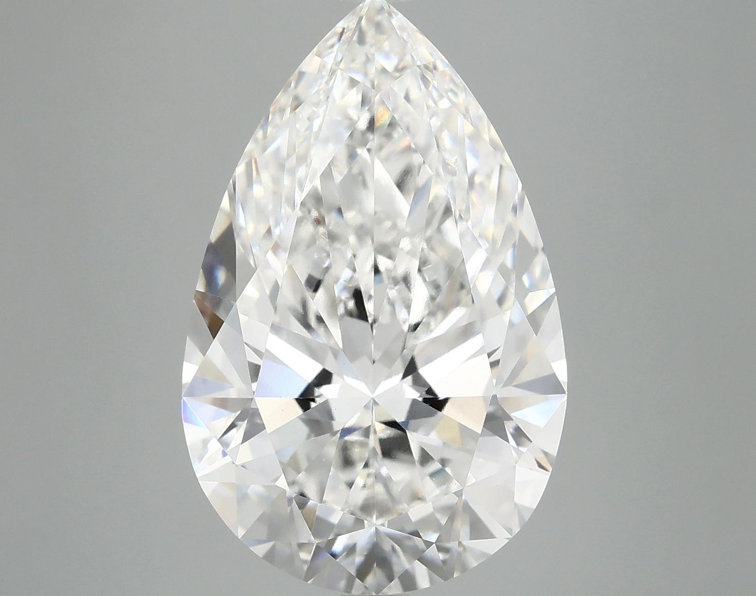 7.85 Carat Pear Shaped Ideal Cut VVS2 IGI Certified Lab Grown Diamond