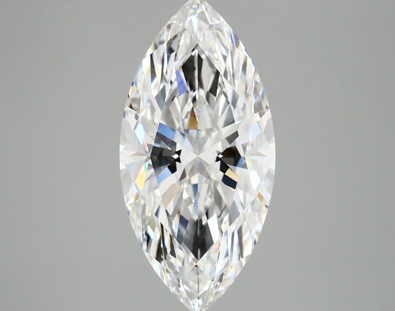 3.08 Carat Marquise Shaped Excellent Cut VVS2 IGI Certified Lab Grown Diamond