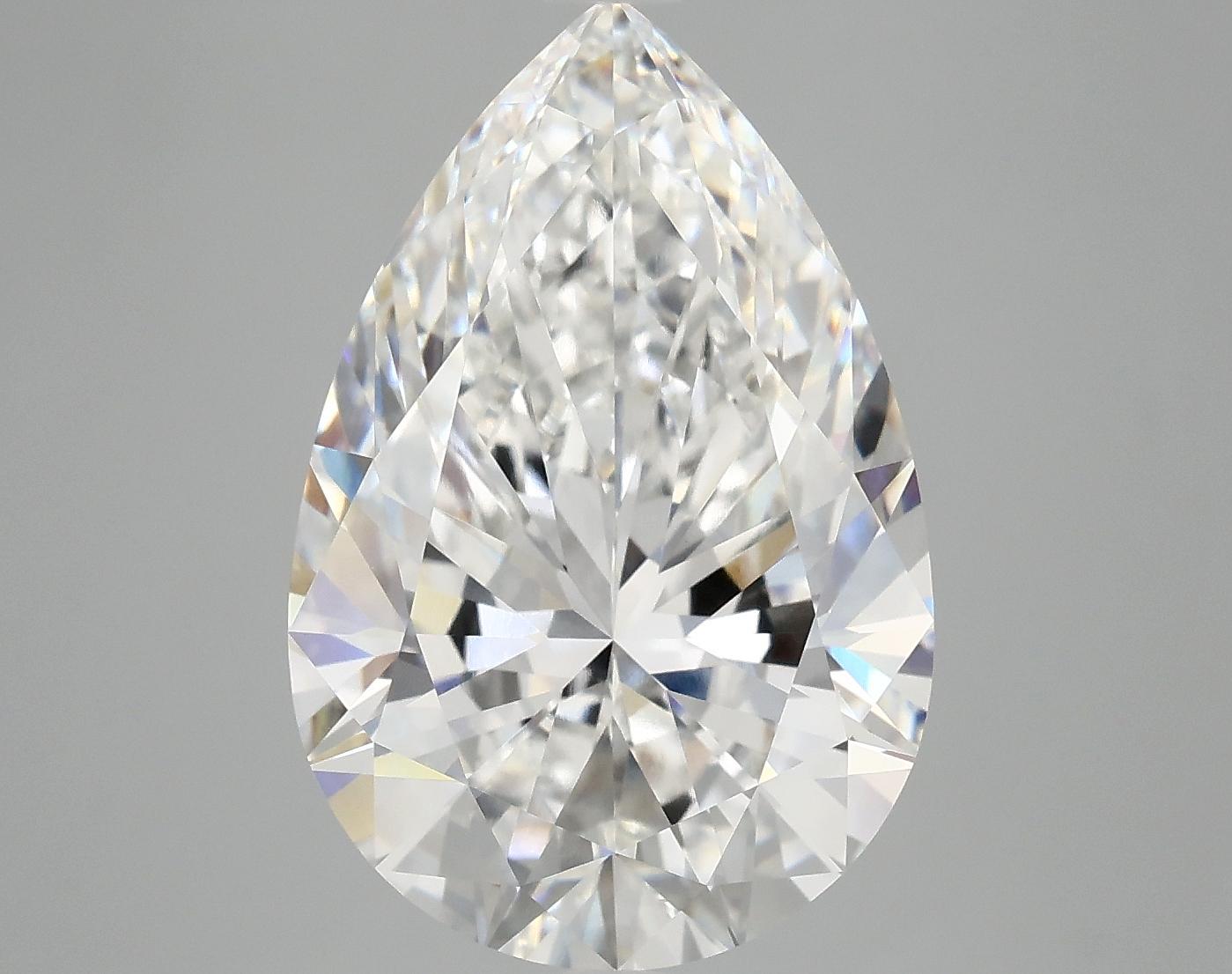7.14 Carat Pear Shaped Excellent Cut VVS2 IGI Certified Lab Grown Diamond