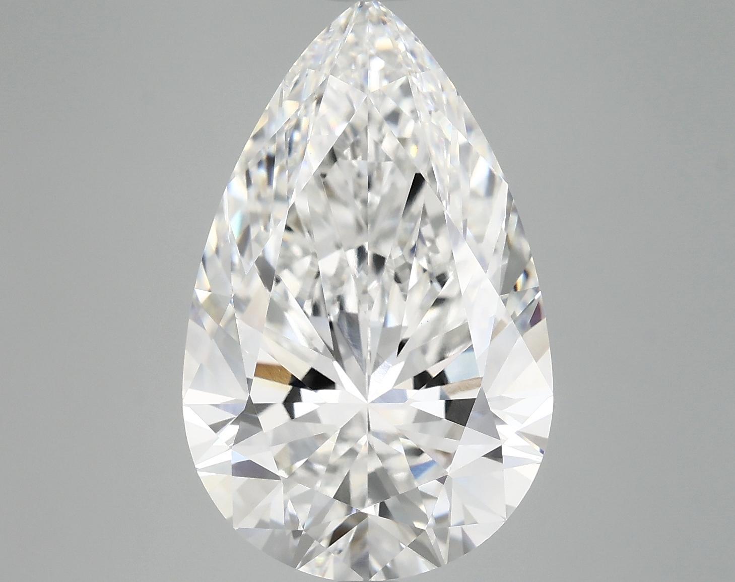 7.13 Carat Pear Shaped Ideal Cut VVS2 IGI Certified Lab Grown Diamond