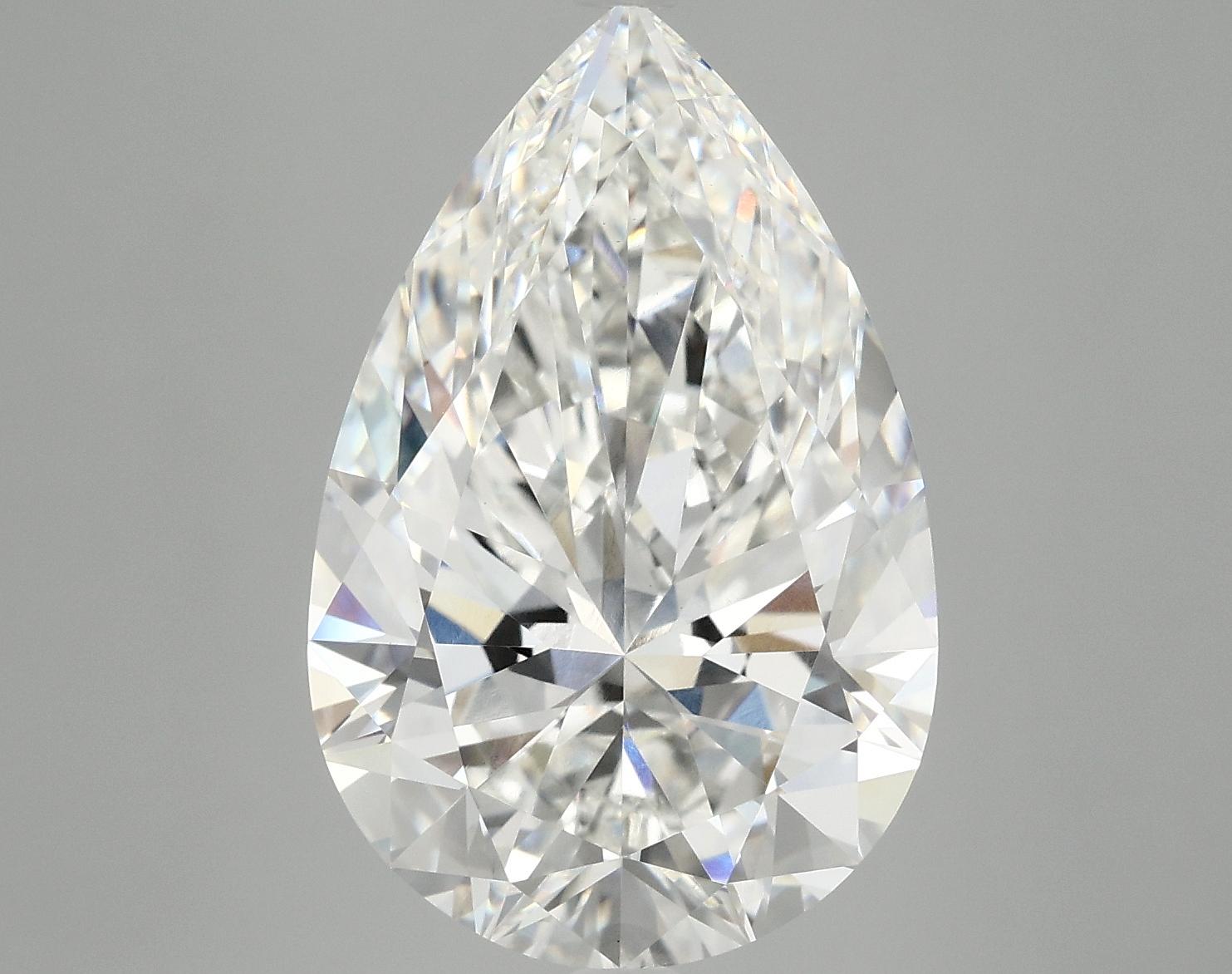 7.82 Carat Pear Shaped Excellent Cut VVS2 IGI Certified Lab Grown Diamond