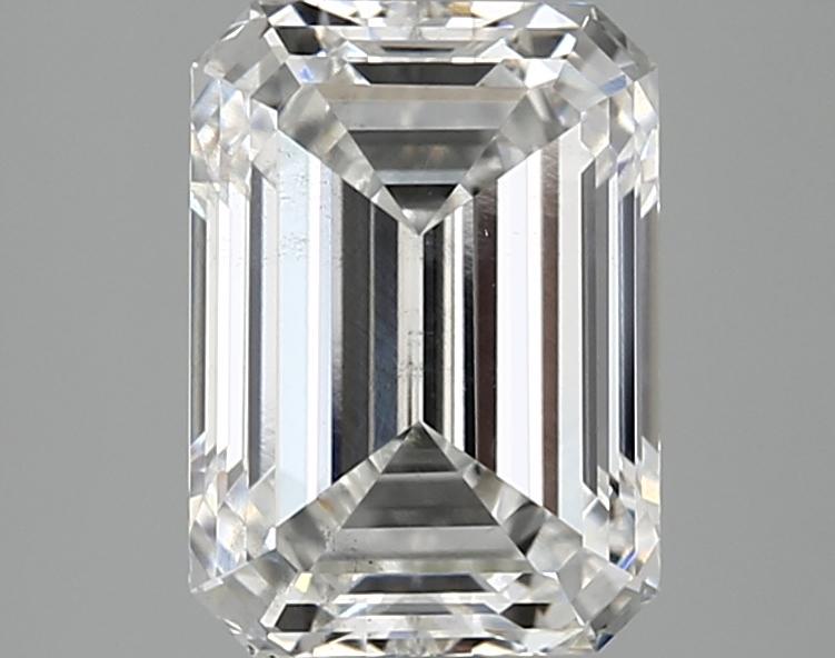 3.09 Carat Emerald Shaped Excellent Cut VS2 IGI Certified Lab Grown Diamond