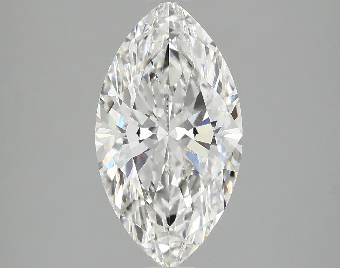 2.55 Carat Marquise Shaped Excellent Cut VS1 IGI Certified Lab Grown Diamond
