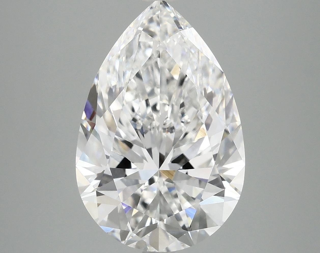 5.51 Carat Pear Shaped Excellent Cut VVS2 IGI Certified Lab Grown Diamond