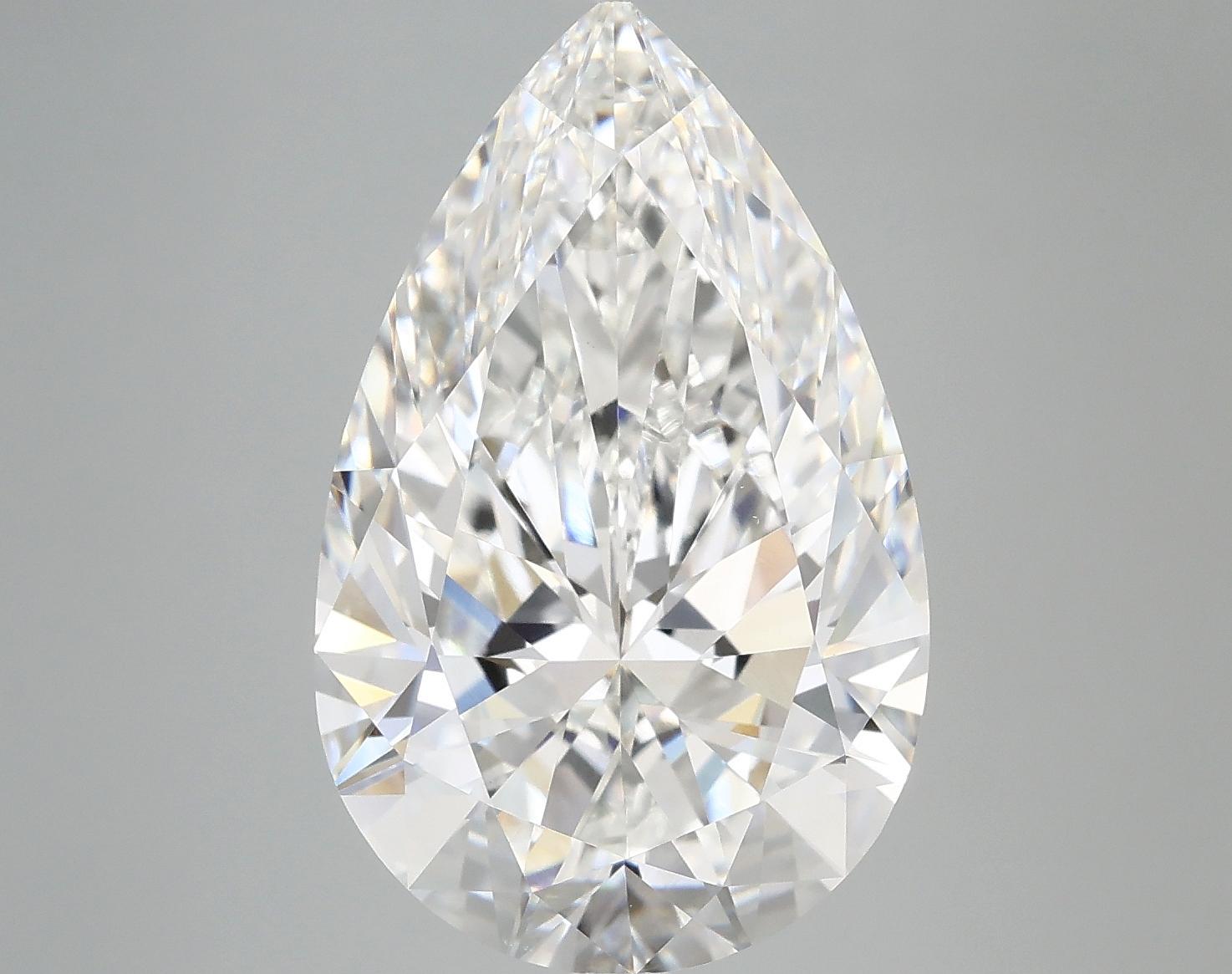 7.2 Carat Pear Shaped Ideal Cut VVS2 IGI Certified Lab Grown Diamond