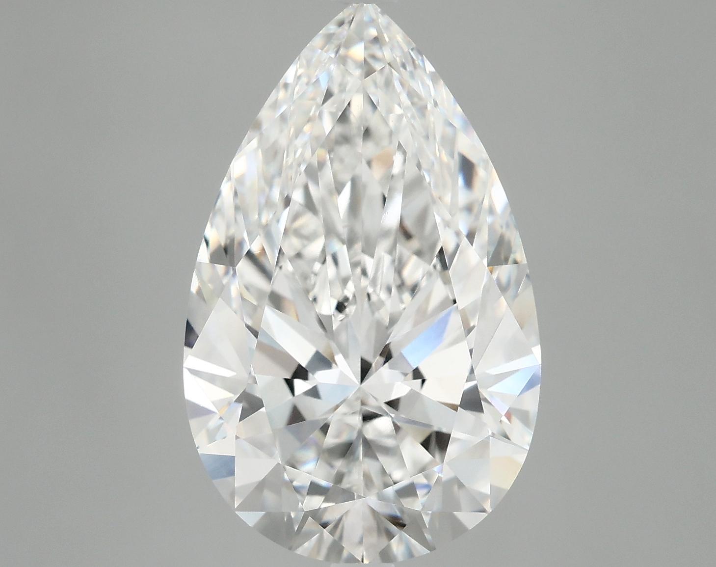 7.2 Carat Pear Shaped Ideal Cut VVS2 IGI Certified Lab Grown Diamond