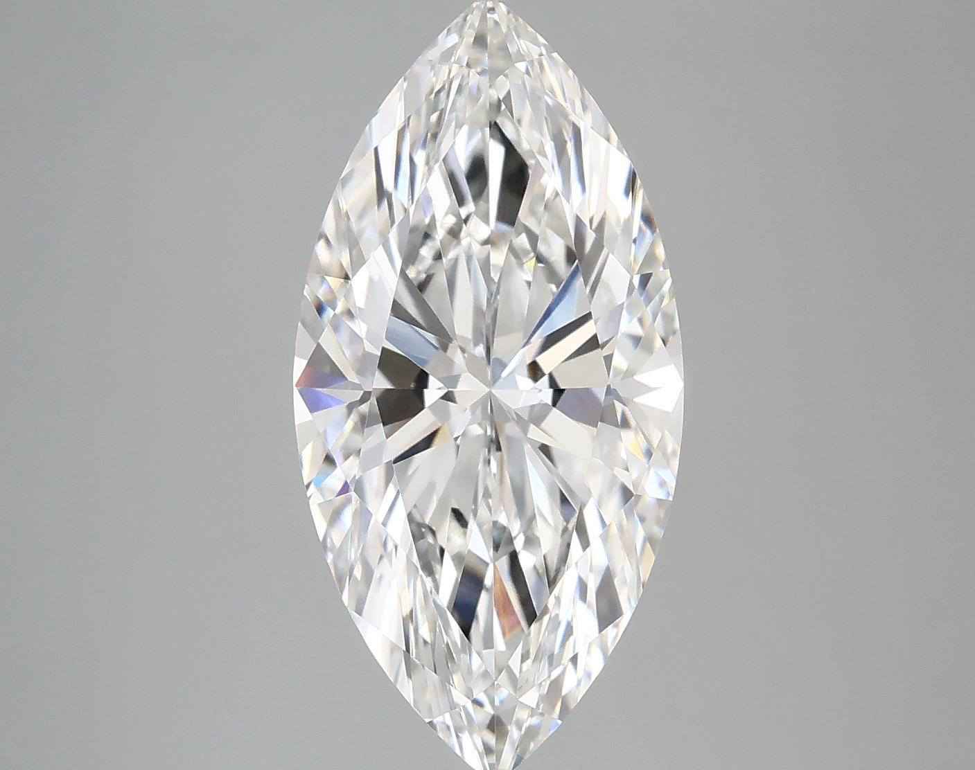 4.01 Carat Marquise Shaped Ideal Cut VVS2 IGI Certified Lab Grown Diamond
