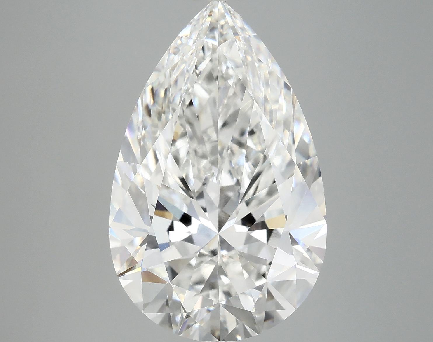 7.34 Carat Pear Shaped Ideal Cut VVS2 IGI Certified Lab Grown Diamond