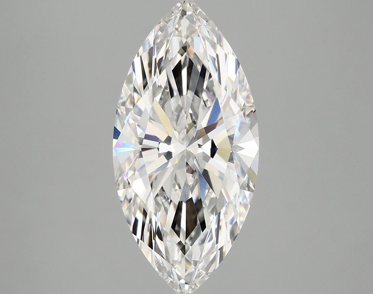 2.88 Carat Marquise Shaped Excellent Cut VVS2 IGI Certified Lab Grown Diamond