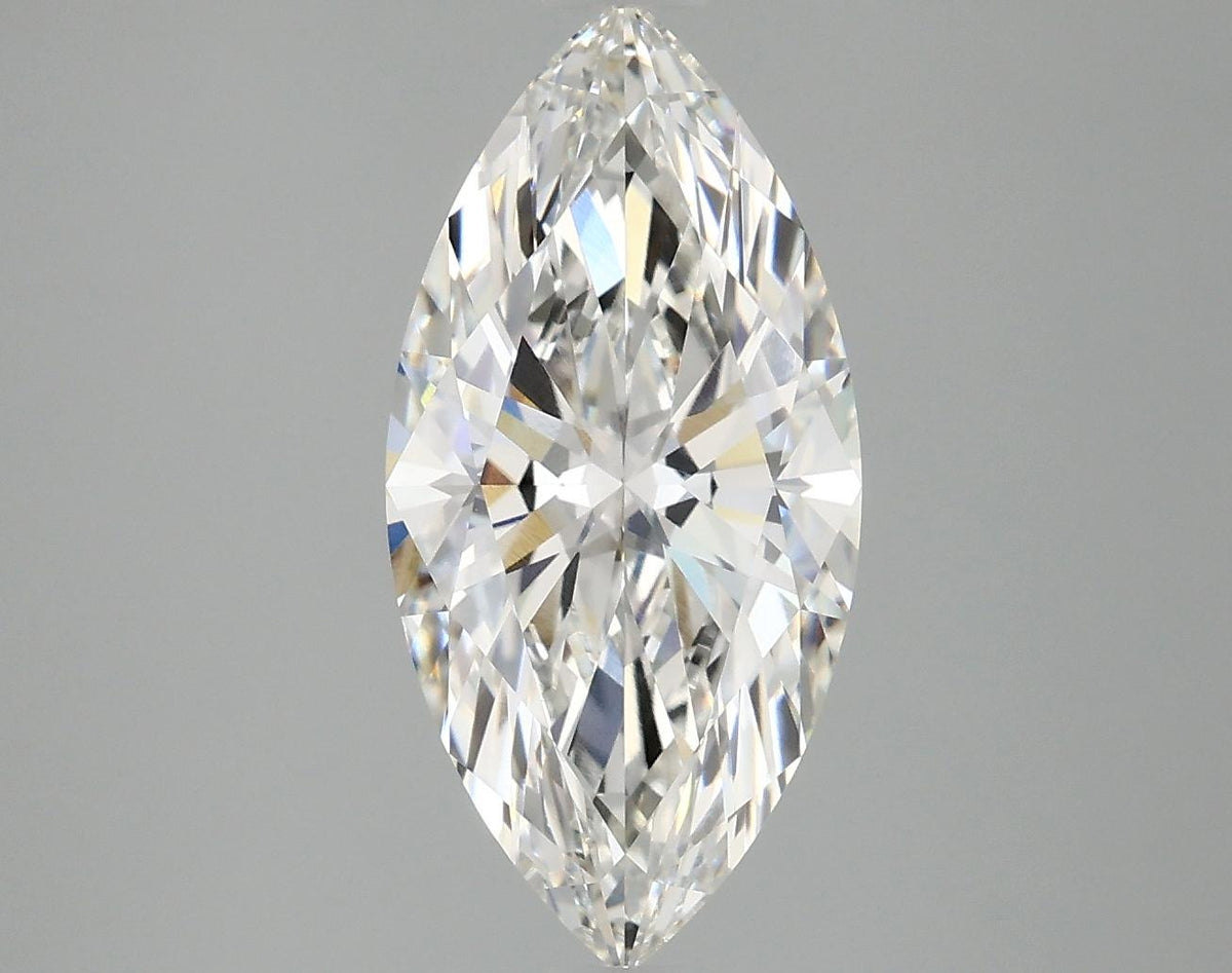 2.88 Carat Marquise Shaped Excellent Cut VVS2 IGI Certified Lab Grown Diamond
