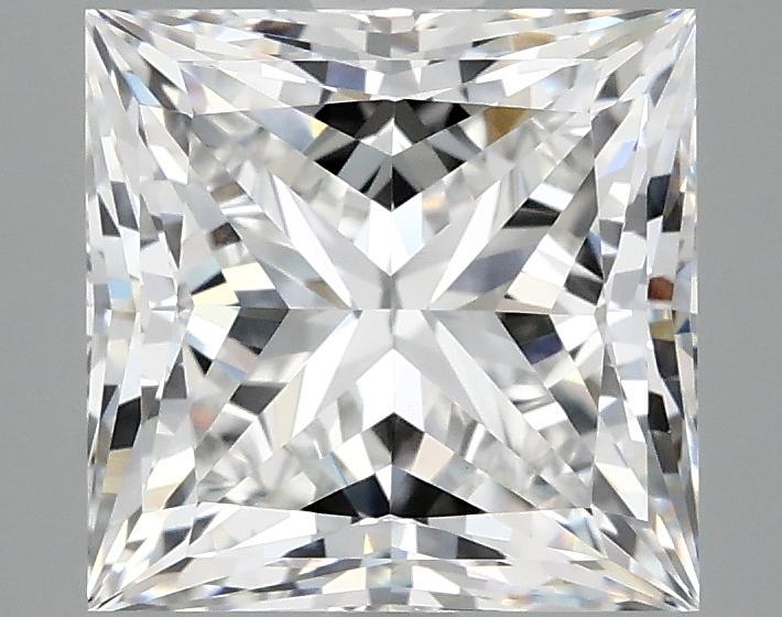 3.09 Carat Princess Shaped Ideal Cut VVS2 IGI Certified Lab Grown Diamond