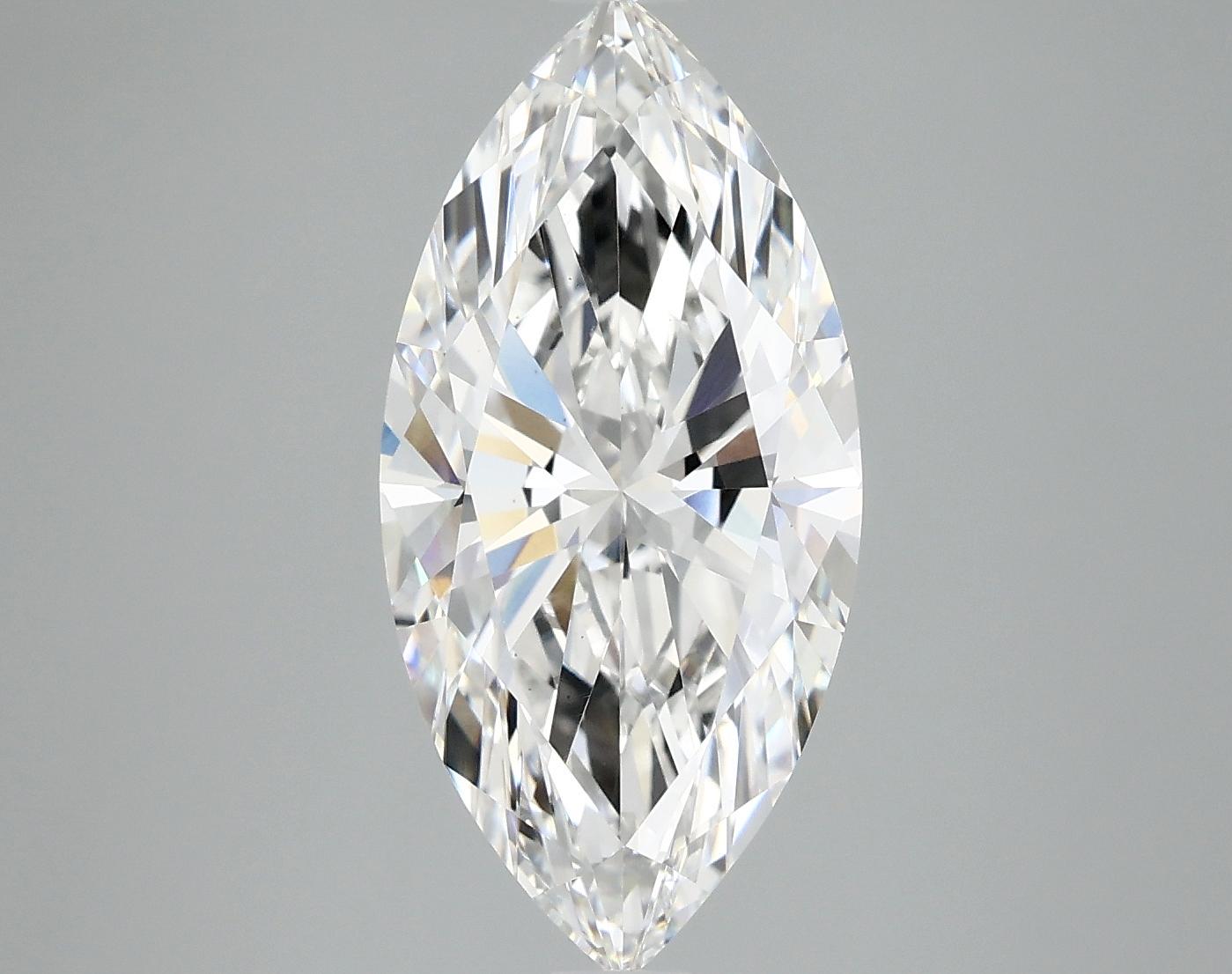 3.92 Carat Marquise Shaped Excellent Cut VS1 IGI Certified Lab Grown Diamond