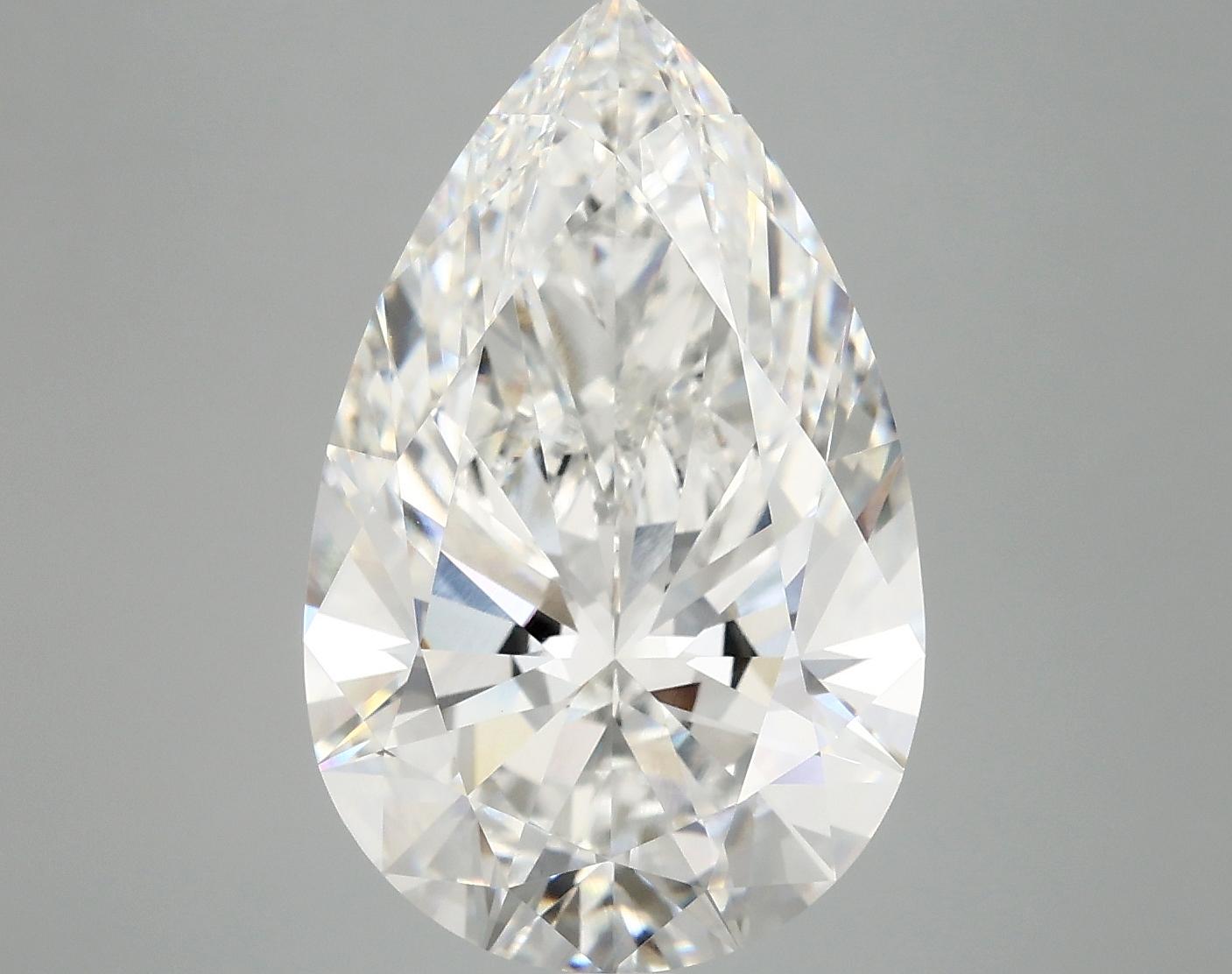 7.17 Carat Pear Shaped Ideal Cut VVS2 IGI Certified Lab Grown Diamond