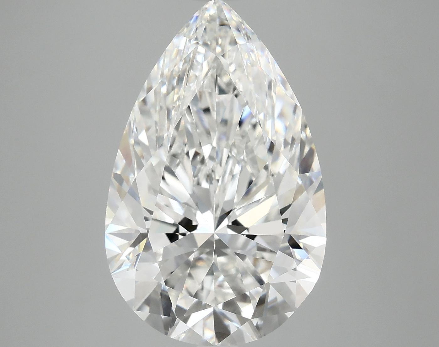 6.78 Carat Pear Shaped Ideal Cut VVS2 IGI Certified Lab Grown Diamond