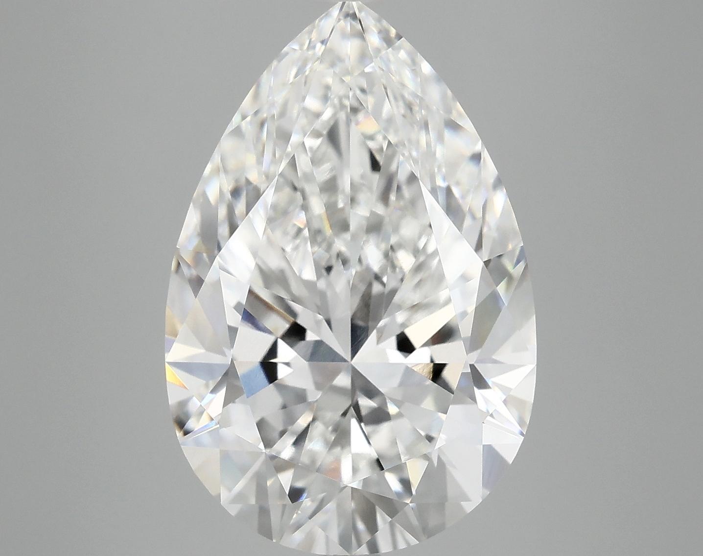 7.7 Carat Pear Shaped Excellent Cut VVS2 IGI Certified Lab Grown Diamond
