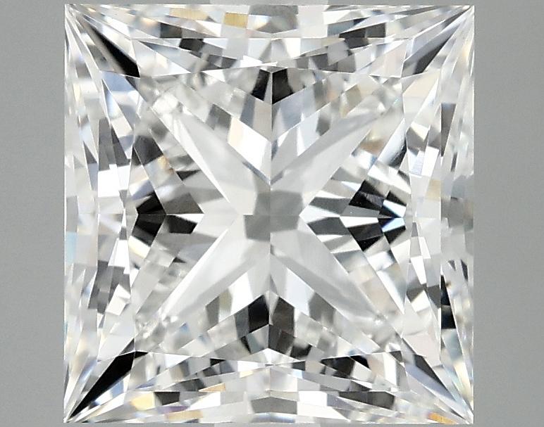 4.17 Carat Princess Shaped Ideal Cut VVS2 IGI Certified Lab Grown Diamond