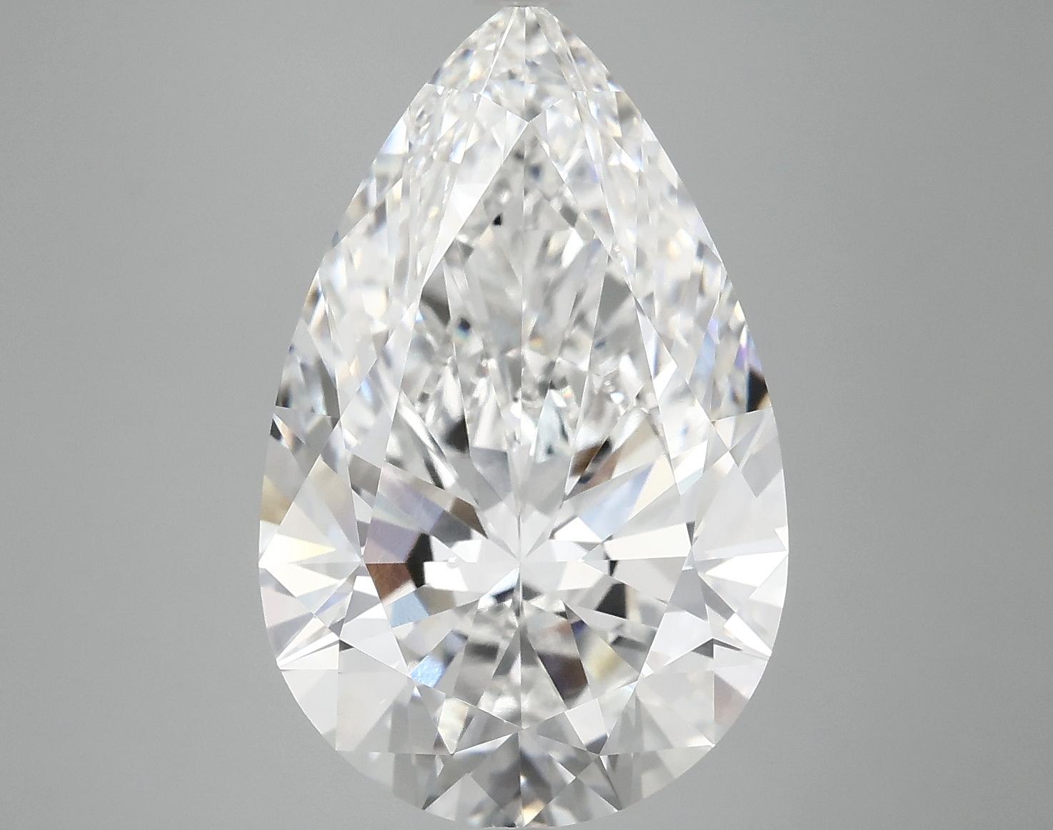 7.18 Carat Pear Shaped Ideal Cut VVS2 IGI Certified Lab Grown Diamond