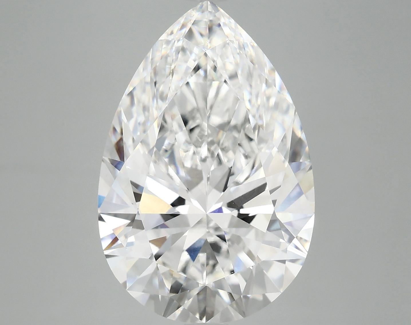 7.63 Carat Pear Shaped Excellent Cut VVS2 IGI Certified Lab Grown Diamond