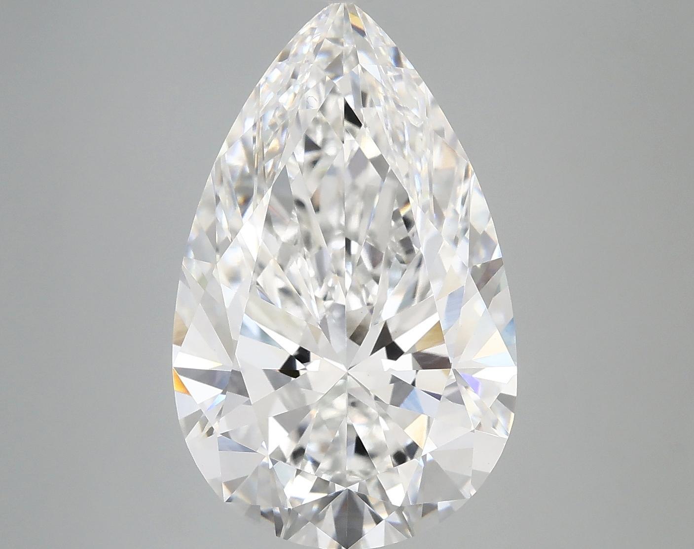 6.55 Carat Pear Shaped Ideal Cut VVS2 IGI Certified Lab Grown Diamond