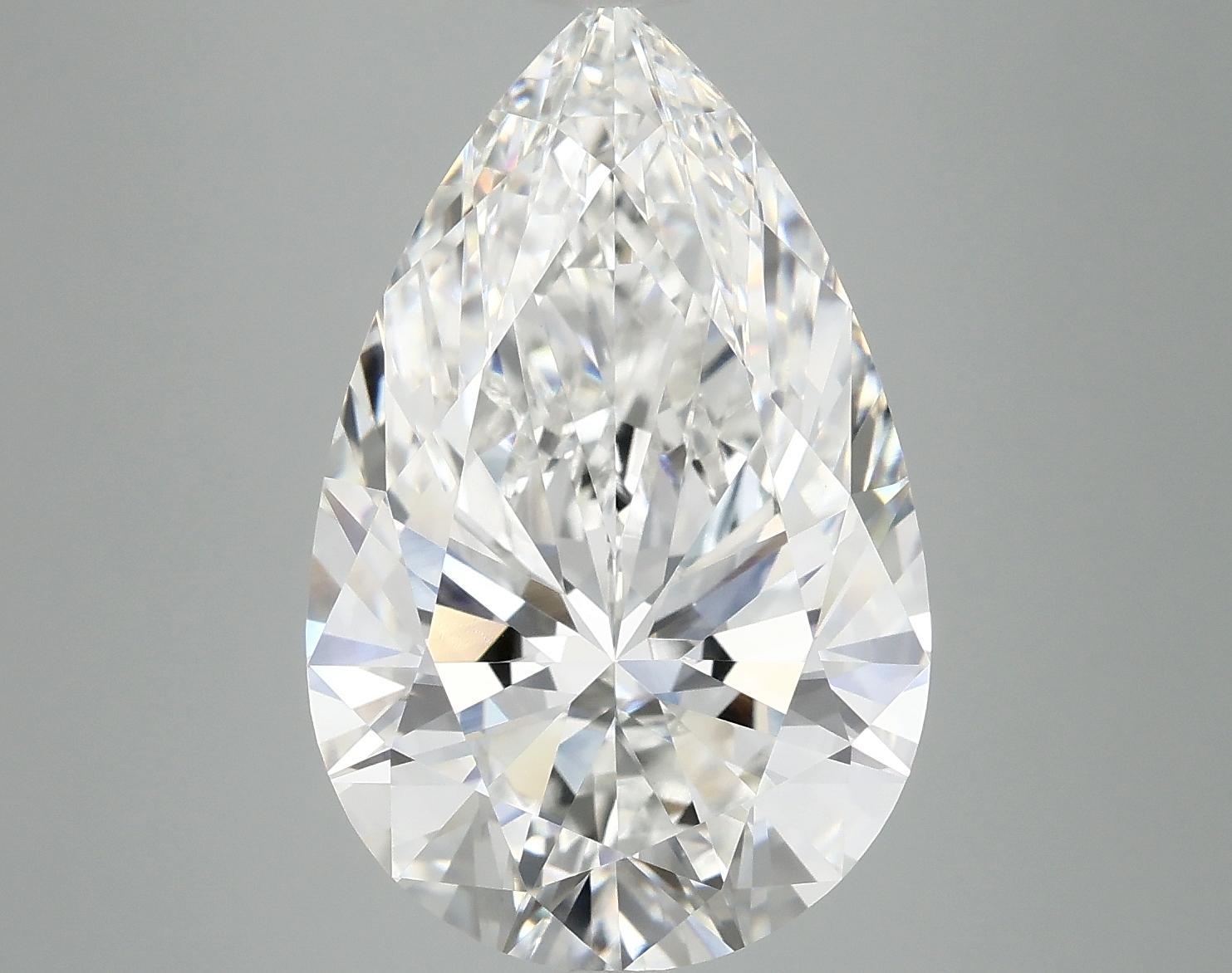 7.54 Carat Pear Shaped Ideal Cut VVS2 IGI Certified Lab Grown Diamond