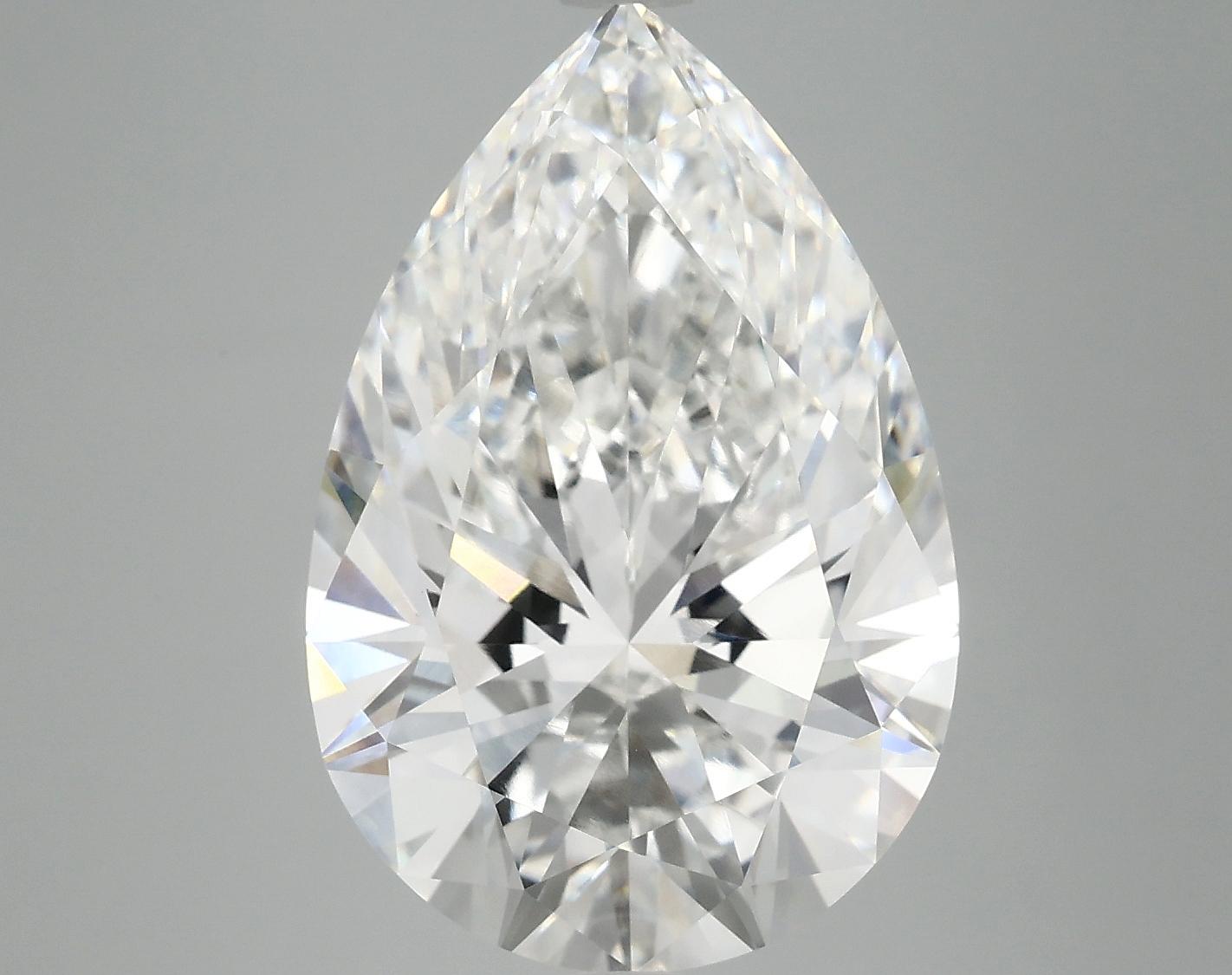 7.55 Carat Pear Shaped Excellent Cut VVS2 IGI Certified Lab Grown Diamond