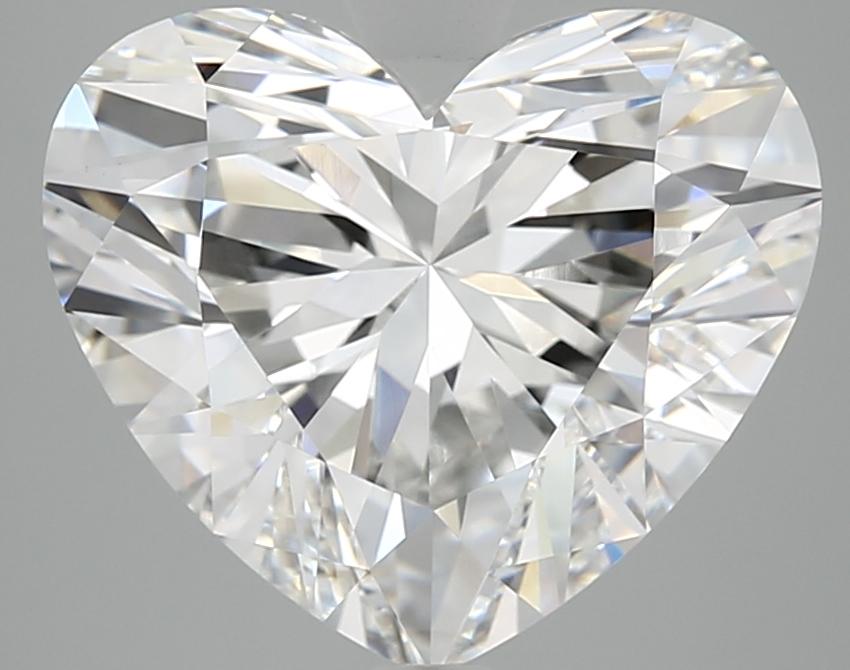 6.08 Carat Heart Shaped Ideal Cut VVS2 IGI Certified Lab Grown Diamond