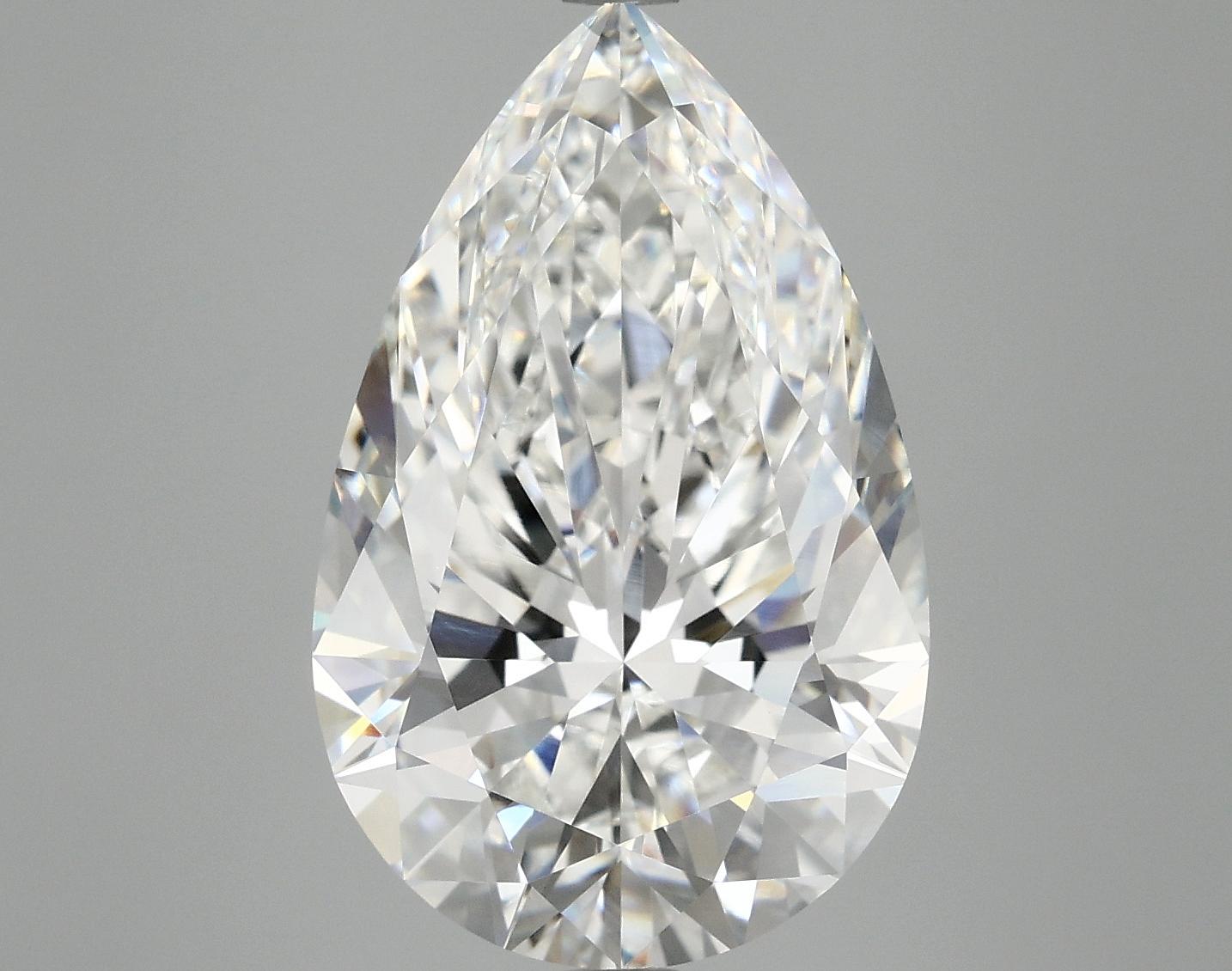 7.36 Carat Pear Shaped Ideal Cut VVS2 IGI Certified Lab Grown Diamond
