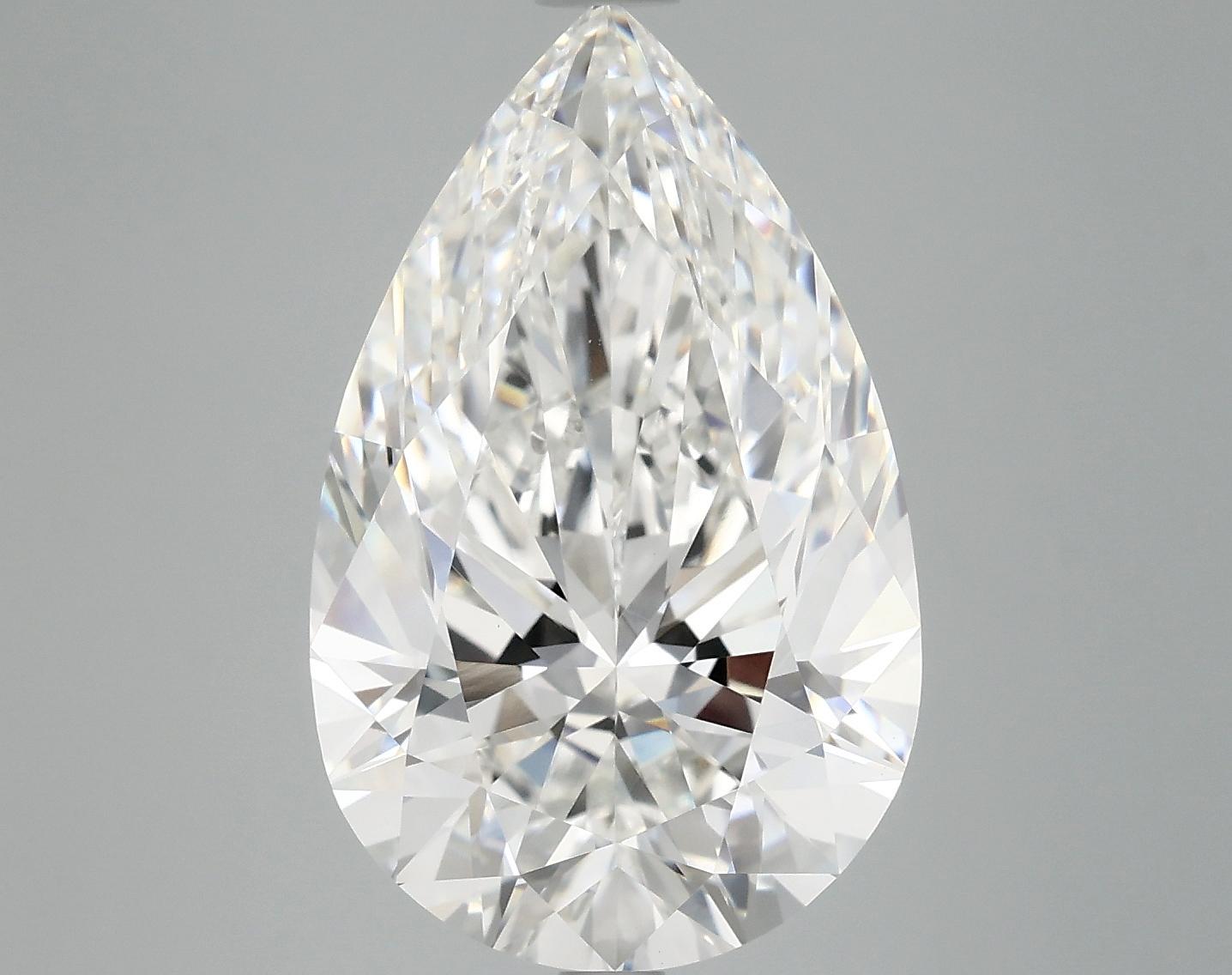 7.01 Carat Pear Shaped Ideal Cut VVS2 IGI Certified Lab Grown Diamond