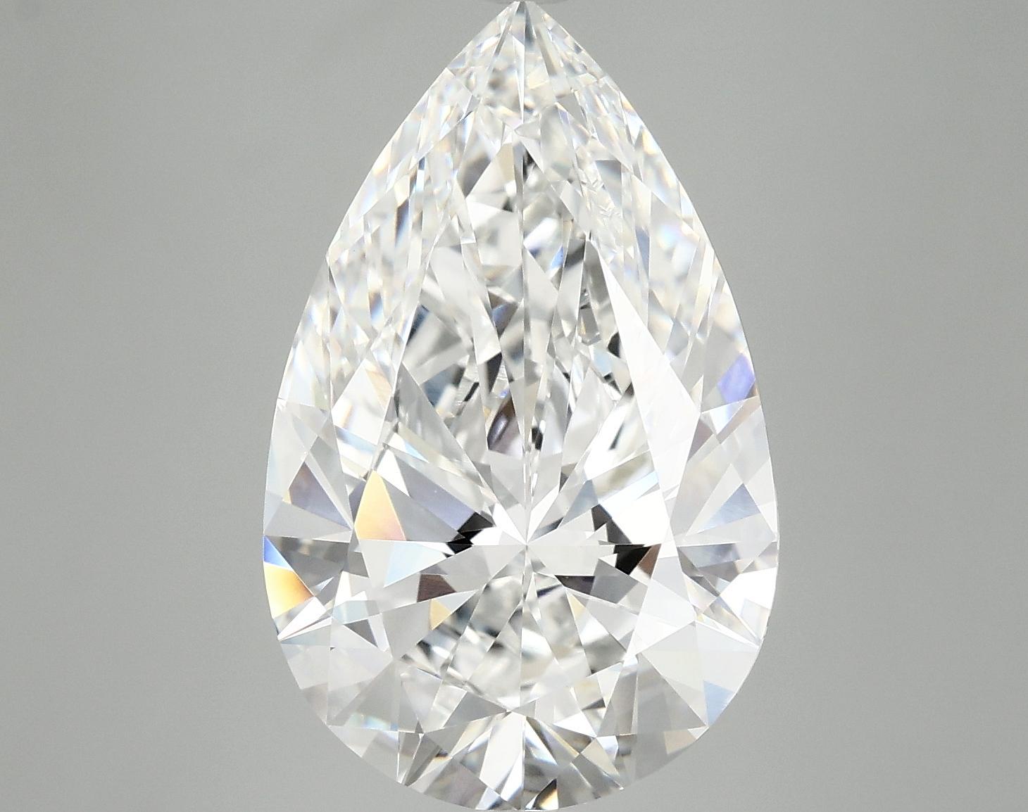 7.15 Carat Pear Shaped Ideal Cut VVS2 IGI Certified Lab Grown Diamond