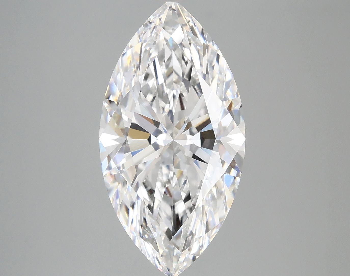 4.06 Carat Marquise Shaped Ideal Cut VVS2 IGI Certified Lab Grown Diamond