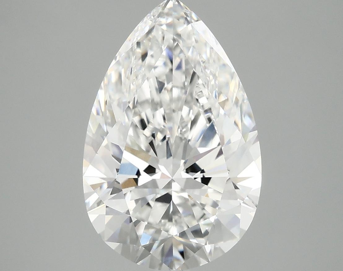 3.93 Carat Pear Shaped Excellent Cut VVS2 IGI Certified Lab Grown Diamond
