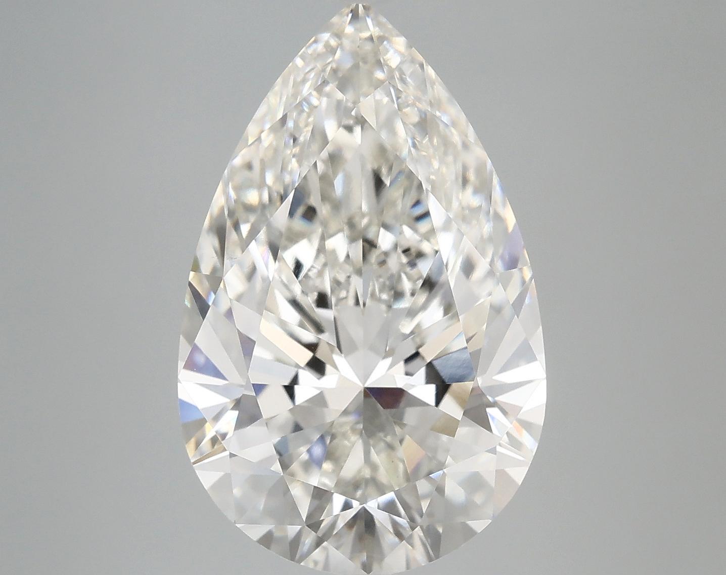 6.96 Carat Pear Shaped Ideal Cut VS1 IGI Certified Lab Grown Diamond