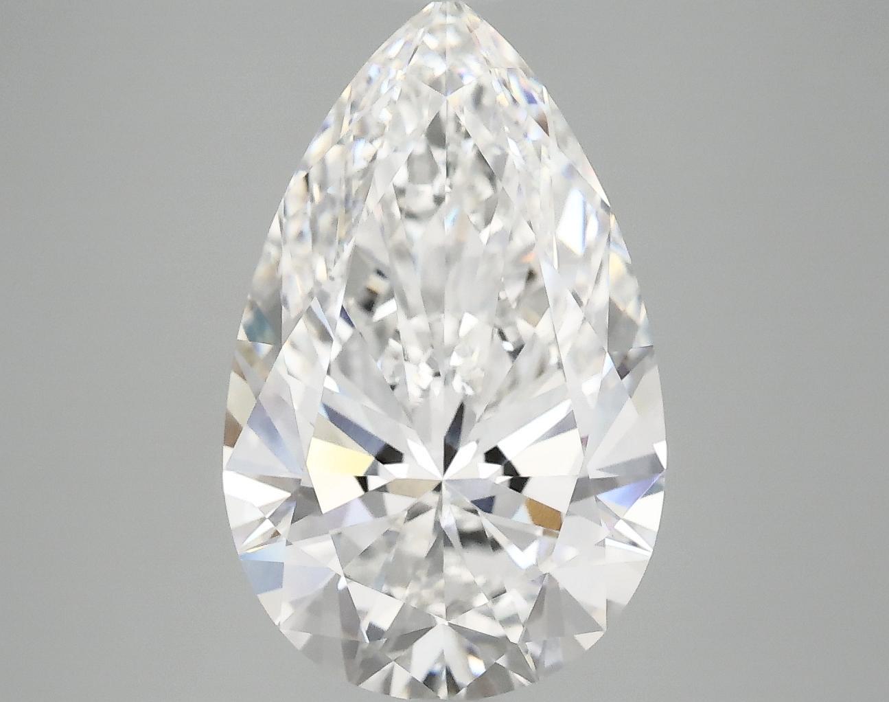 5.07 Carat Pear Shaped Ideal Cut VVS2 IGI Certified Lab Grown Diamond
