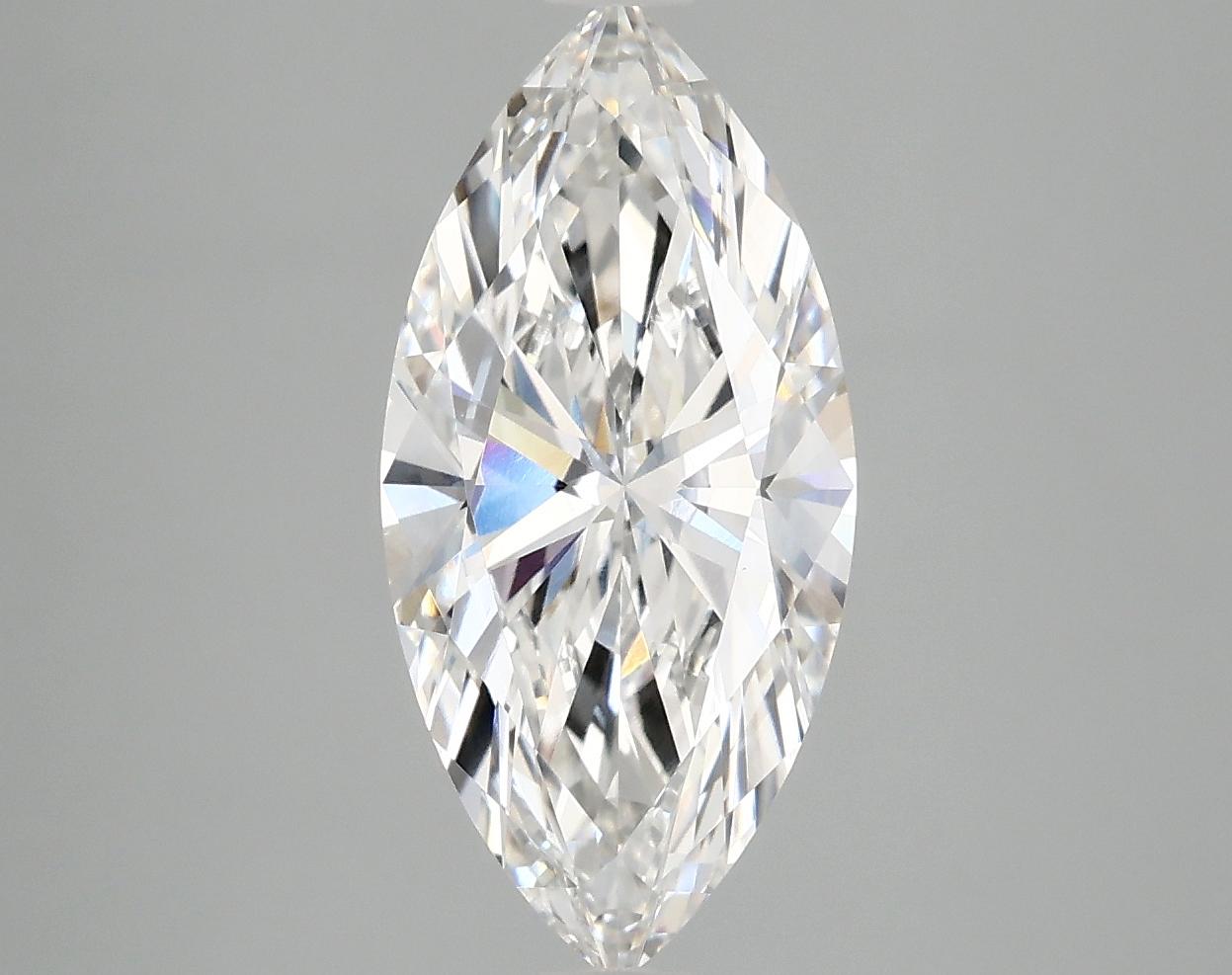 2.56 Carat Marquise Shaped Excellent Cut VS2 IGI Certified Lab Grown Diamond
