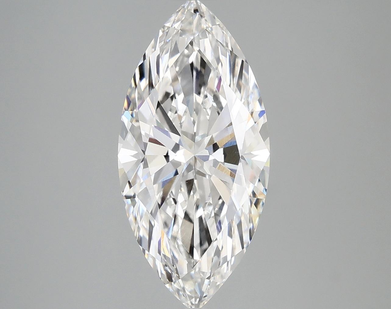 3.08 Carat Marquise Shaped Excellent Cut VVS2 IGI Certified Lab Grown Diamond