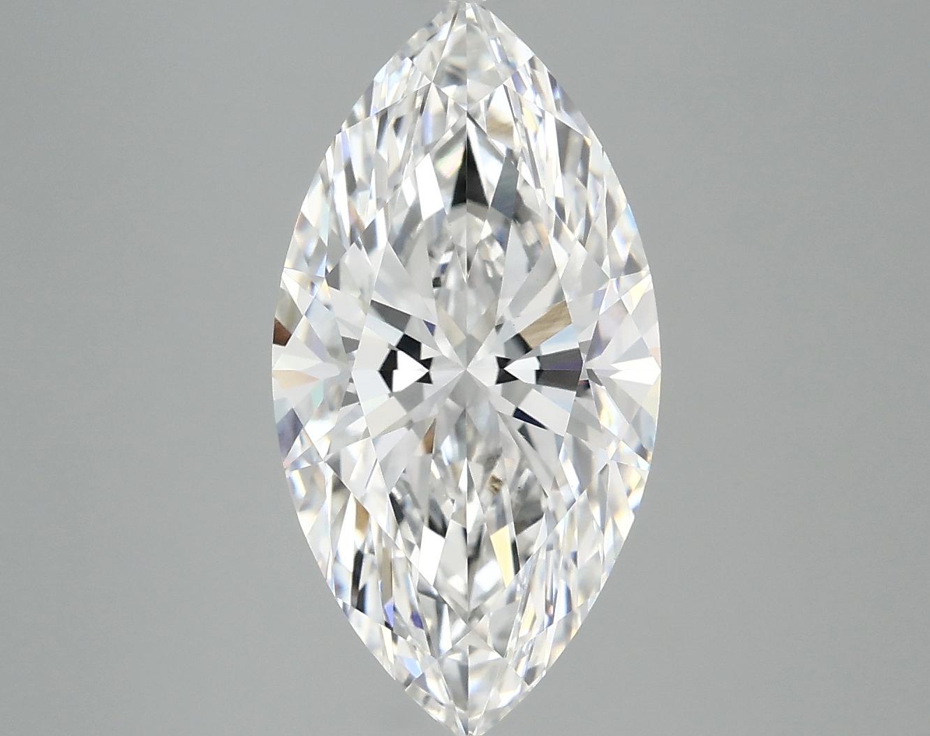 4.05 Carat Marquise Shaped Ideal Cut VVS2 IGI Certified Lab Grown Diamond