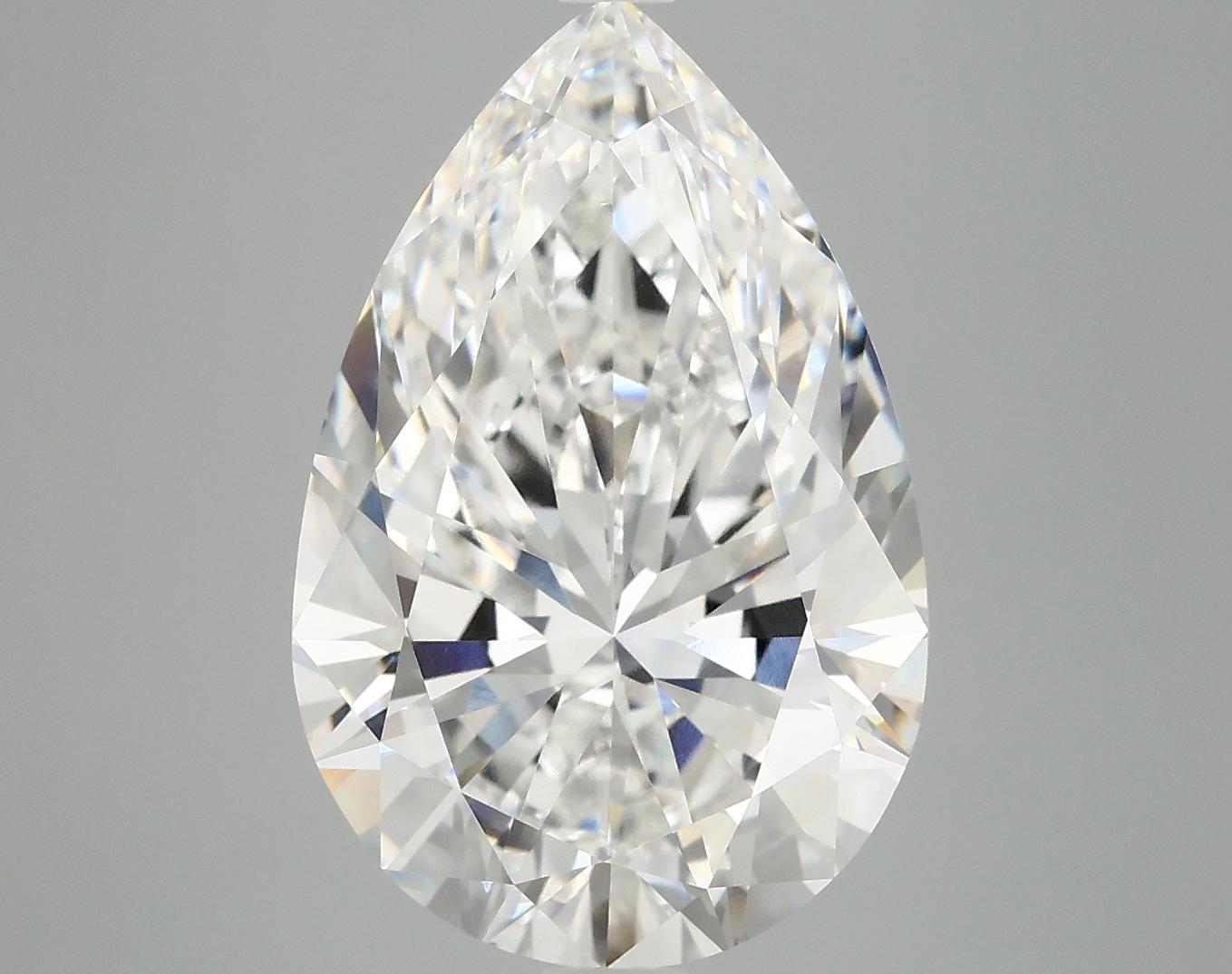 7.06 Carat Pear Shaped Excellent Cut VVS2 IGI Certified Lab Grown Diamond