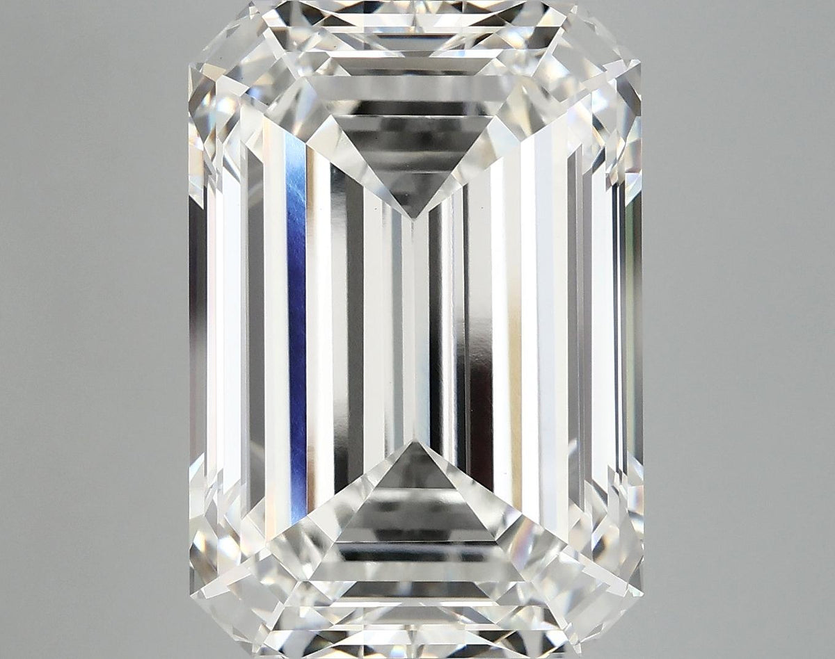 12.72 Carat Emerald Shaped Ideal Cut VVS2 IGI Certified Lab Grown Diamond