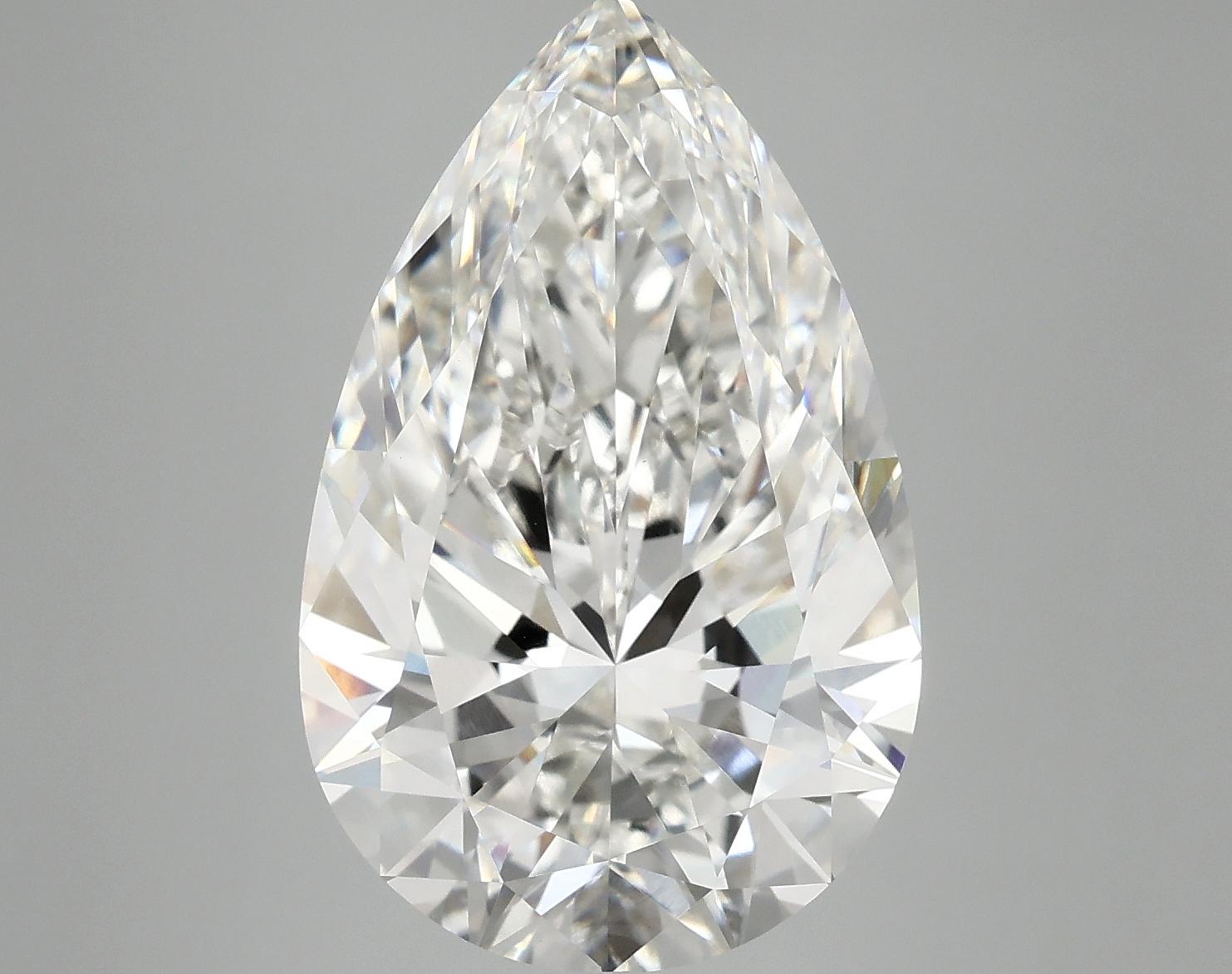7.92 Carat Pear Shaped Ideal Cut VVS2 IGI Certified Lab Grown Diamond