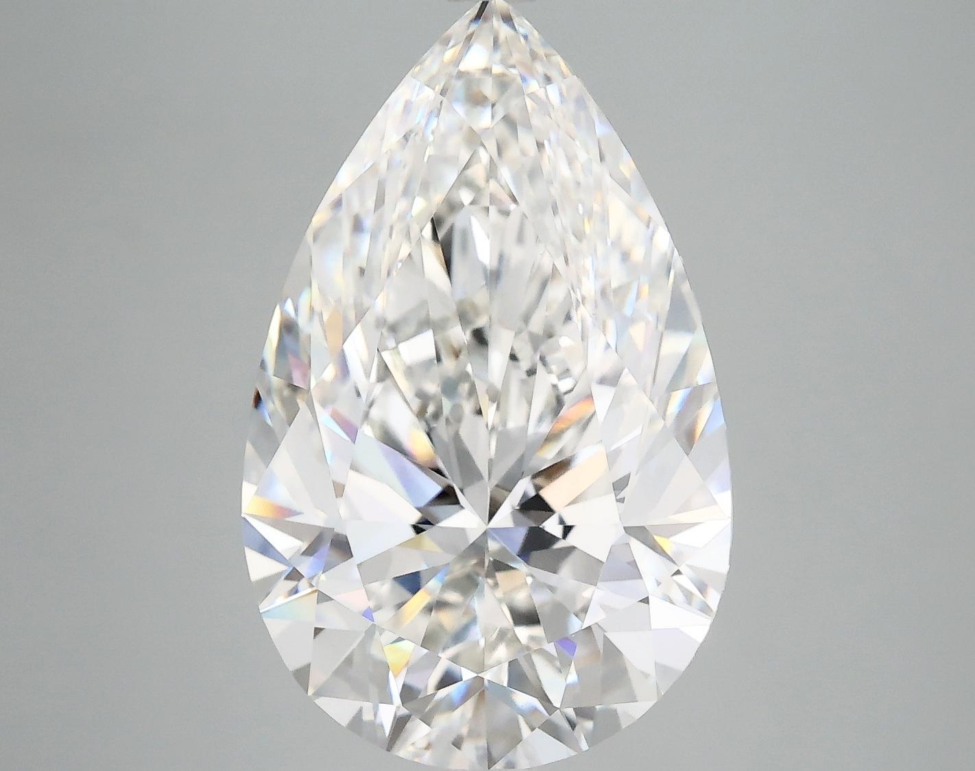 7.14 Carat Pear Shaped Ideal Cut VVS2 IGI Certified Lab Grown Diamond