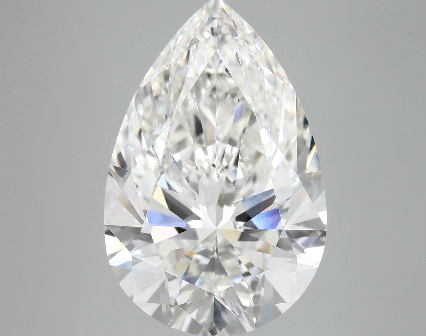6.87 Carat Pear Shaped Excellent Cut VVS2 IGI Certified Lab Grown Diamond