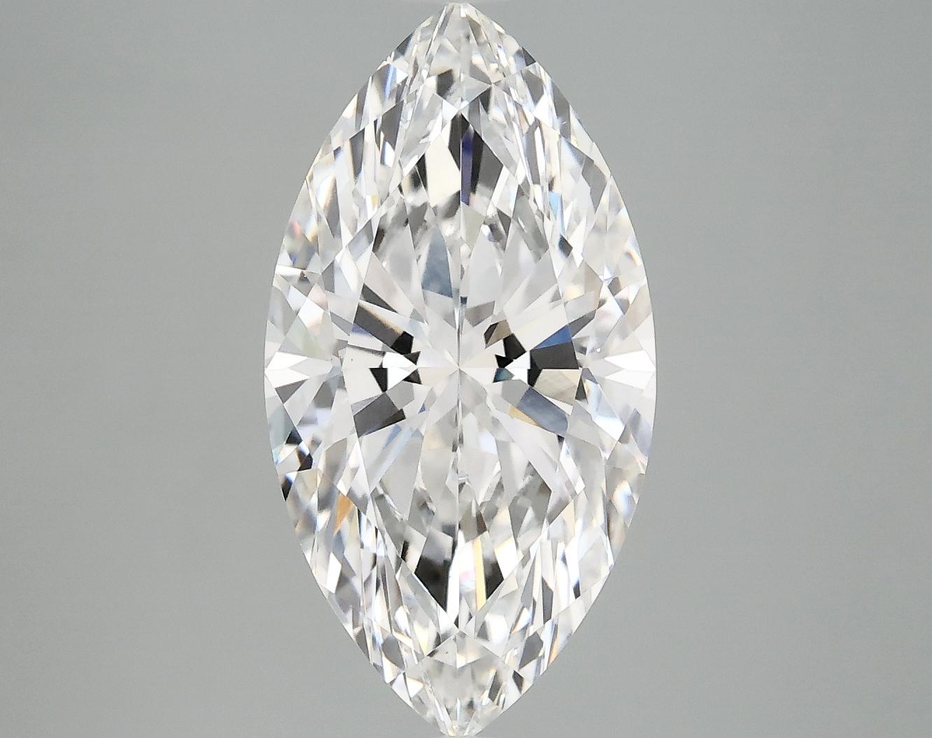 3.99 Carat Marquise Shaped Excellent Cut VVS2 IGI Certified Lab Grown Diamond