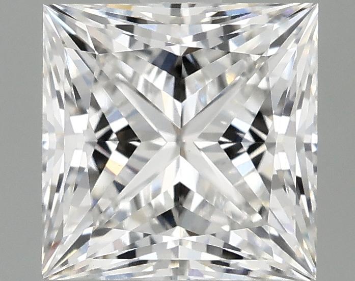 2.07 Carat Princess Shaped Ideal Cut VVS2 IGI Certified Lab Grown Diamond