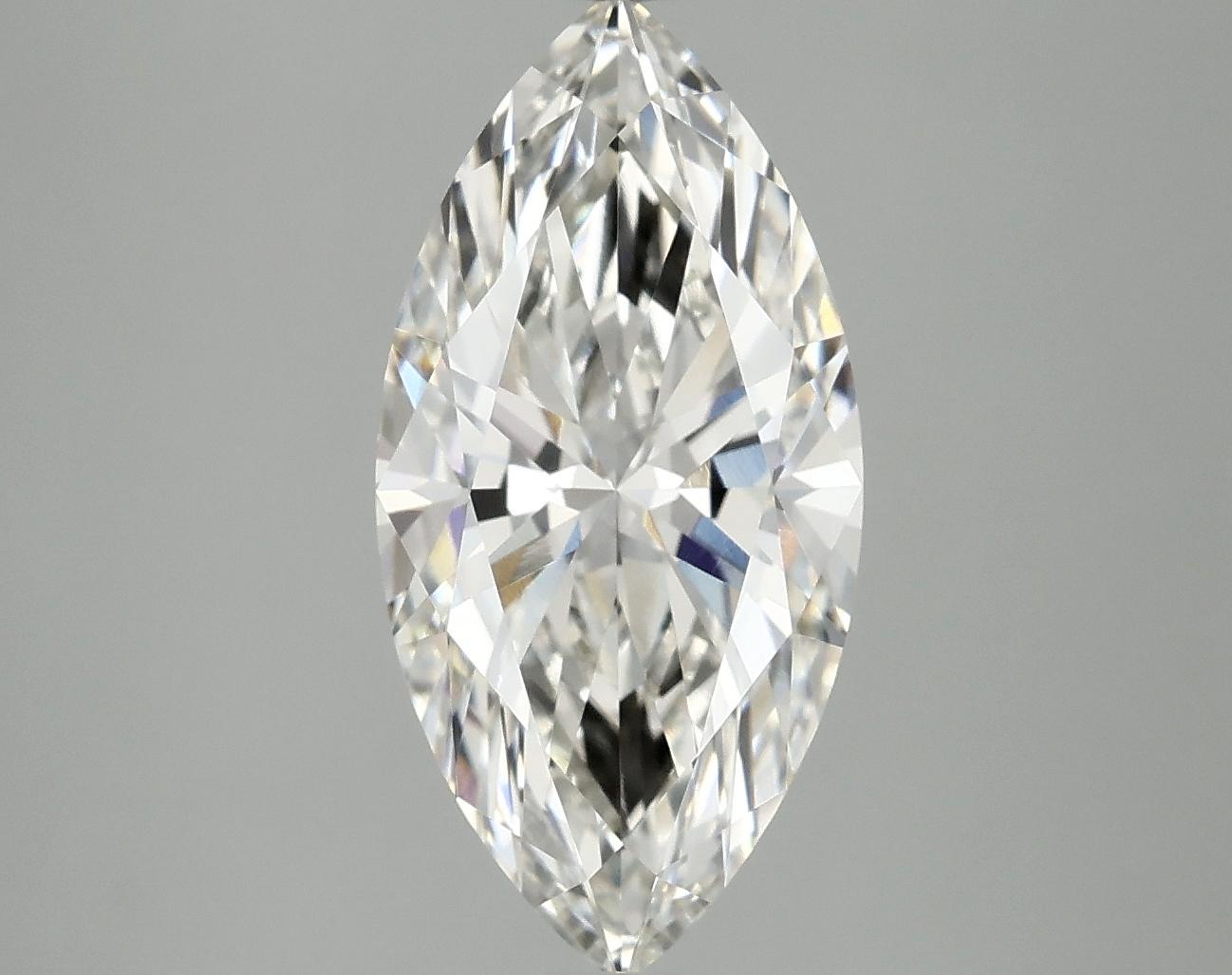 3.16 Carat Marquise Shaped Ideal Cut VVS2 IGI Certified Lab Grown Diamond