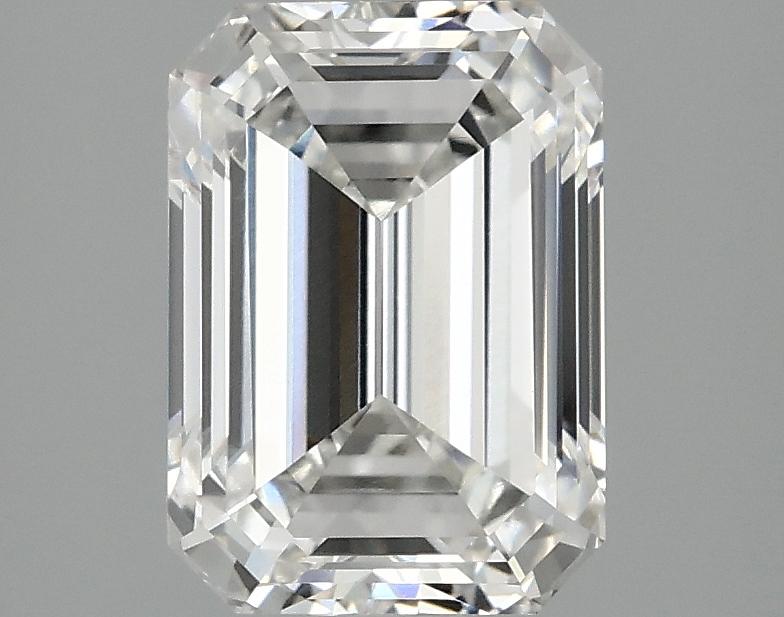 2.5 Carat Emerald Shaped Ideal Cut VVS2 IGI Certified Lab Grown Diamond