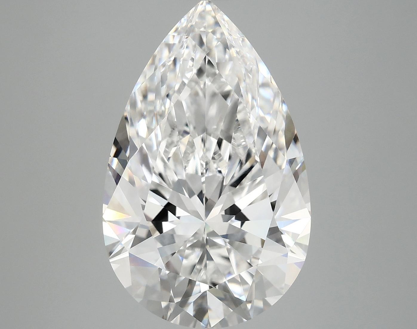 6.16 Carat Pear Shaped Ideal Cut VVS2 IGI Certified Lab Grown Diamond