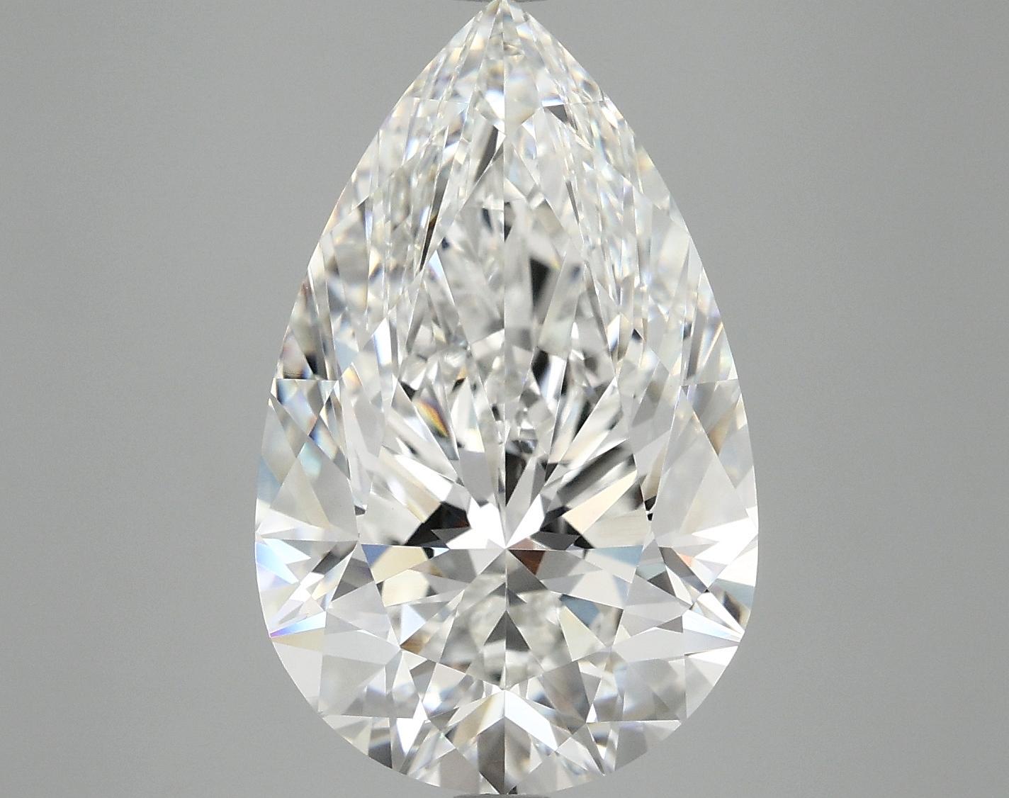 7.17 Carat Pear Shaped Ideal Cut VVS2 IGI Certified Lab Grown Diamond